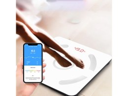 Analityczna waga łazienkowa bluetooth 180kg szkło