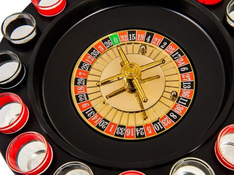 Alkoholowa gra ruletka imprezowa+kieliszki 16szt Alkoholowa gra ruletka imprezowa+kieliszki 16szt