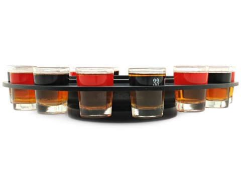 Alkoholowa gra ruletka imprezowa+kieliszki 16szt Alkoholowa gra ruletka imprezowa+kieliszki 16szt