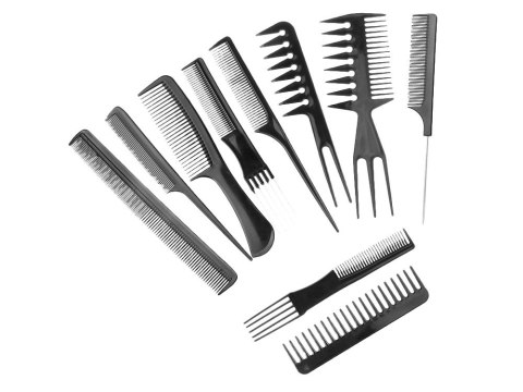 Grzebień fryzjerski do włosów grzebienie etui x10 Grzebień fryzjerski do włosów grzebienie etui x10