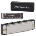 Harmonijka ustna metalowa c dur etui 10 kanałów