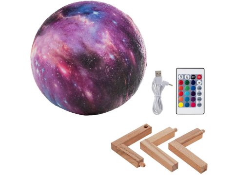 Lampka nocna księżyc 3d rgb moon light z pilotem Lampka nocna księżyc 3d rgb moon light z pilotem