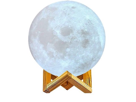 Lampka nocna świecący księżyc 3d moon light 8cm Lampka nocna świecący księżyc 3d moon light 8cm