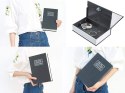 Sejf książka metalowa kasetka skrytka klucz 24cm