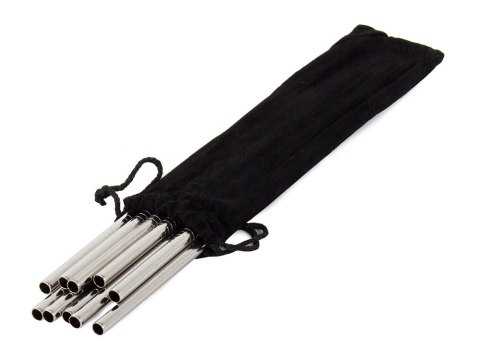 Słomki rurki wielorazowe metalowe eko x10 czyścik Słomki rurki wielorazowe metalowe eko x10 czyścik