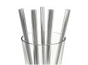 Słomki rurki wielorazowe metalowe eko x10 czyścik