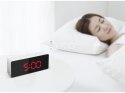 Zegar budzik termometr lustro led alarm data 4w1