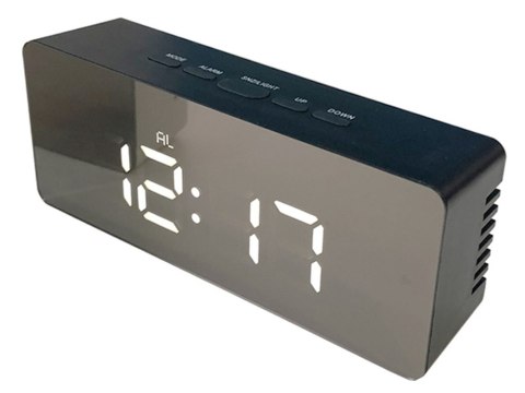 Zegar budzik termometr lustro led alarm data 4w1 Zegar budzik termometr lustro led alarm data 4w1