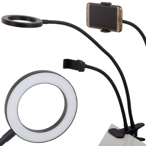 Lampka 24 led biurkowa z klipsem uchwyt na telefon Lampka 24 led biurkowa z klipsem uchwyt na telefon