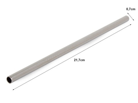 Słomki rurki wielorazowe metalowe eko x10 czyścik Słomki rurki wielorazowe metalowe eko x10 czyścik