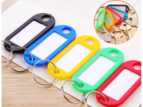 Zawieszka do kluczy brelok identyfikator 100 szt Zawieszka do kluczy brelok identyfikator 100 szt