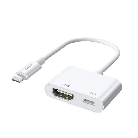 ADAPTER PRZEJŚCIÓWKA Z IPHONE LIGHTNING NA HDMI FULLHD + LIGHTNING BIAŁY