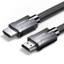 KABEL PRZEWÓD HDMI 2.1 8K 4K 3D 48GBPS HDR VRR QMS ALLM EARC QFT 2M SZARY