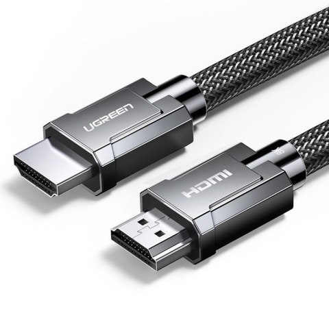 KABEL PRZEWÓD HDMI 2.1 8K 4K 3D 48GBPS HDR VRR QMS ALLM EARC QFT 2M SZARY