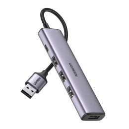 ROZDZIELACZ PORTÓW HUB USB - 4X USB 3.0 SZARY