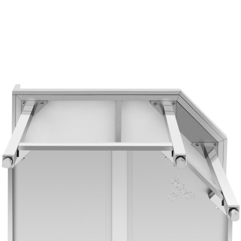 STÓŁ BLAT ROBOCZY NAROŻNY Z RANTEM STALOWY NIERDZEWNY Z PÓŁKĄ 90X90X70CM STÓŁ BLAT ROBOCZY NAROŻNY Z RANTEM STALOWY NIERDZEWNY Z PÓŁKĄ 90X90X70CM