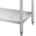 STÓŁ BLAT ROBOCZY STALOWY NIERDZEWNY 2 PÓŁKI 200X60CM