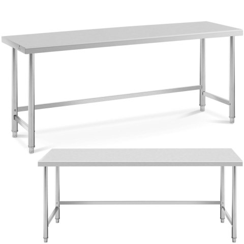 STÓŁ BLAT ROBOCZY STALOWY NIERDZEWNY 200X70CM STÓŁ BLAT ROBOCZY STALOWY NIERDZEWNY 200X70CM