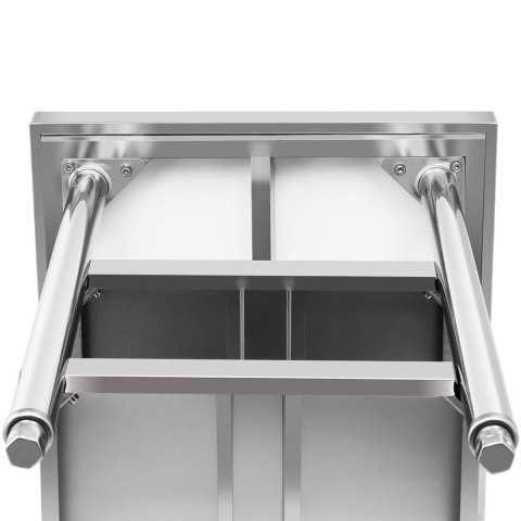 STÓŁ BLAT ROBOCZY STALOWY NIERDZEWNY Z 2 PÓŁKAMI 100X70CM STÓŁ BLAT ROBOCZY STALOWY NIERDZEWNY Z 2 PÓŁKAMI 100X70CM