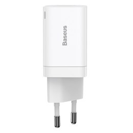 SZYBKA ŁADOWARKA SIECIOWA USB USB-C 30W PD QC SUPER SI PRO BIAŁY