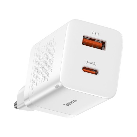 SZYBKA ŁADOWARKA SIECIOWA USB USB-C 30W PD QC SUPER SI PRO BIAŁY SZYBKA ŁADOWARKA SIECIOWA USB USB-C 30W PD QC SUPER SI PRO BIAŁY