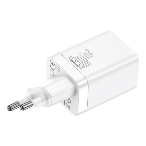 SZYBKA ŁADOWARKA SIECIOWA USB USB-C 30W PD QC SUPER SI PRO BIAŁY SZYBKA ŁADOWARKA SIECIOWA USB USB-C 30W PD QC SUPER SI PRO BIAŁY