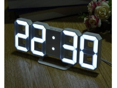 Zegar budzik led elektroniczny termometr z alarmem Zegar budzik led elektroniczny termometr z alarmem