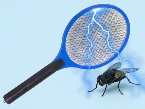 Elektryczna paletka do łapania much łapka packa na muchy komary ćmy muszki Elektryczna paletka do łapania much łapka packa na muchy komary ćmy muszki
