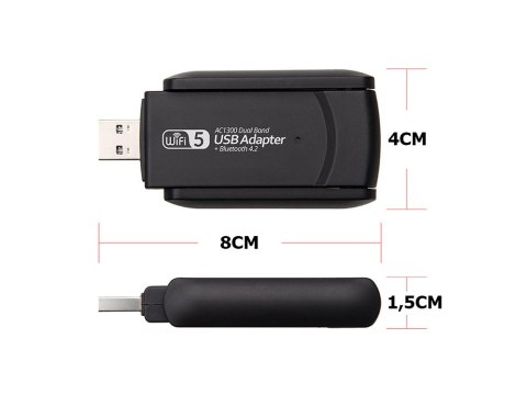 Karta sieciowa wi-fi adapter wifi usb 1300mbps dual Karta sieciowa wi-fi adapter wifi usb 1300mbps dual