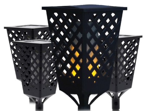 Lampa ogrodowa solarna pochodnia latarnia czujnik Lampa ogrodowa solarna pochodnia latarnia czujnik