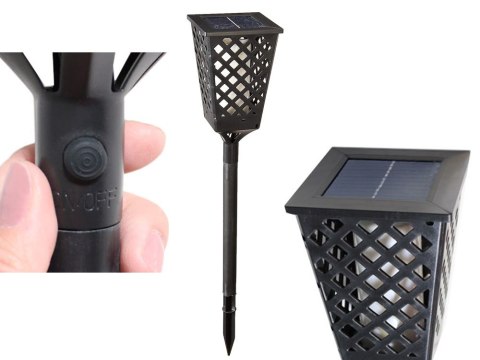 Lampa ogrodowa solarna pochodnia latarnia czujnik Lampa ogrodowa solarna pochodnia latarnia czujnik