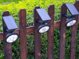 Lampa solarna rgb kolorowa ogrodowa świateczna