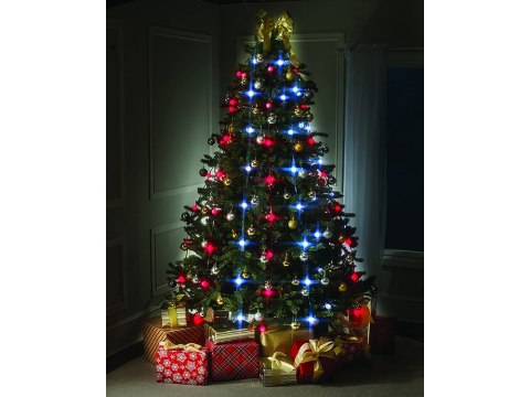 Lampki choinkowe na choinkę kurtyna 64 led rgb Lampki choinkowe na choinkę kurtyna 64 led rgb