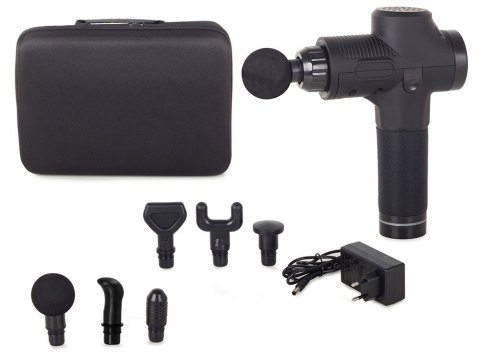 Pistolet do masażu masażer do ciała lcd mocny bezprzewodowy zestaw walizka Pistolet do masażu masażer do ciała lcd mocny bezprzewodowy zestaw walizka