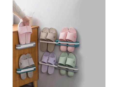 Uchwyt na kapcie półka wieszak na buty na ścianę Uchwyt na kapcie półka wieszak na buty na ścianę