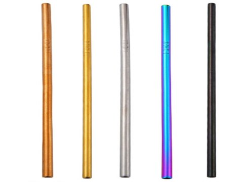 8x słomki rurki metalowe wielorazowe eko czyściki 8x słomki rurki metalowe wielorazowe eko czyściki