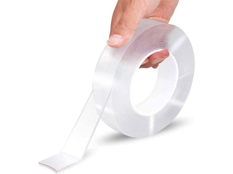 Taśma dwustronna przezroczysta nano tape mocna 5m Taśma dwustronna przezroczysta nano tape mocna 5m