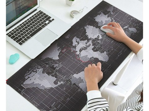 Duża podkładka pod mysz gamingowa mapa 90x40 biuro Duża podkładka pod mysz gamingowa mapa 90x40 biuro