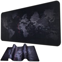 Duża podkładka pod mysz mapa świata biurowa 80x30