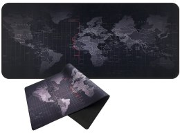 Duża podkładka pod mysz mapa świata biurowa 80x30