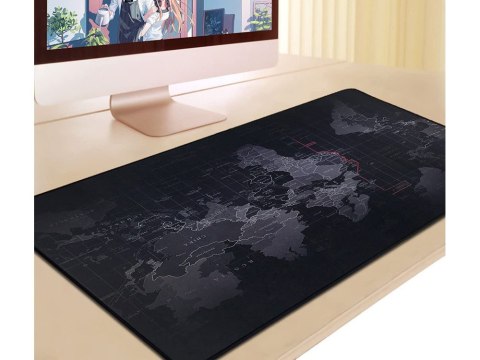 Duża podkładka pod mysz mapa świata biurowa 80x30 Duża podkładka pod mysz mapa świata biurowa 80x30