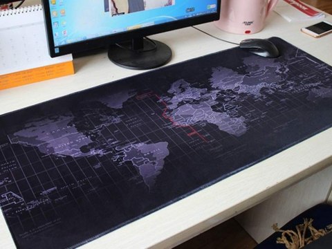 Duża podkładka pod mysz mapa świata biurowa 80x30 Duża podkładka pod mysz mapa świata biurowa 80x30