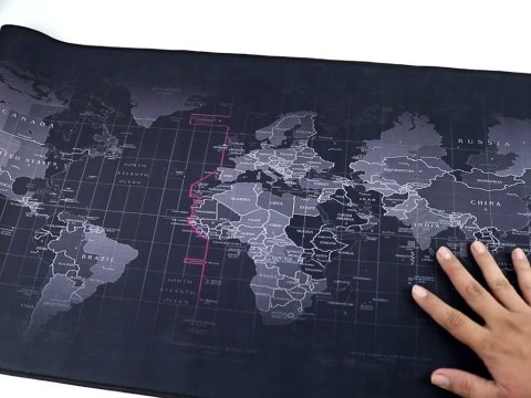 Duża podkładka pod mysz mapa świata biurowa 80x30 Duża podkładka pod mysz mapa świata biurowa 80x30