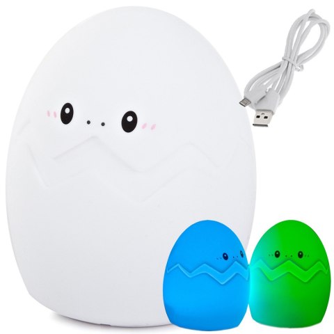 Lampka nocna dla dzieci led jajko rgb dotyk usb Lampka nocna dla dzieci led jajko rgb dotyk usb