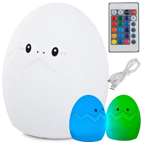 Lampka nocna dla dzieci led jajko rgb pilot usb Lampka nocna dla dzieci led jajko rgb pilot usb
