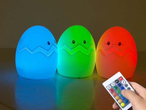 Lampka nocna dla dzieci led jajko rgb pilot usb Lampka nocna dla dzieci led jajko rgb pilot usb