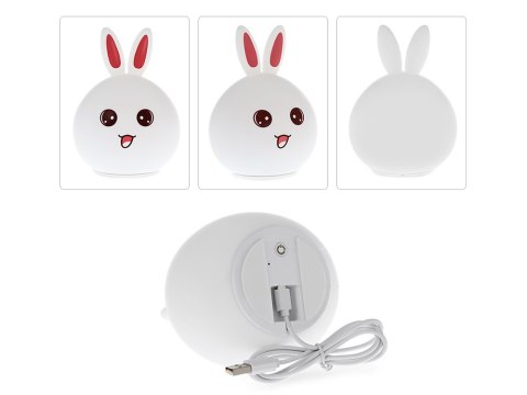 Lampka nocna dla dzieci led królik rgb dotyk Lampka nocna dla dzieci led królik rgb dotyk