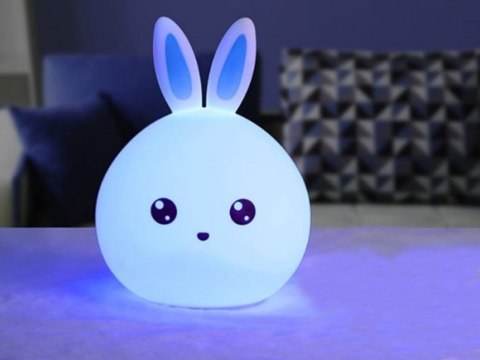 Lampka nocna dla dzieci led królik rgb dotyk Lampka nocna dla dzieci led królik rgb dotyk