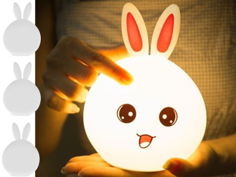 Lampka nocna dla dzieci led królik rgb dotyk Lampka nocna dla dzieci led królik rgb dotyk