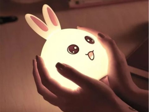 Lampka nocna dla dzieci led królik rgb dotyk Lampka nocna dla dzieci led królik rgb dotyk